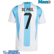 Argentina Rodrigo De Paul #7 Replica Home Shirt Copa America 2024 Short Sleeve